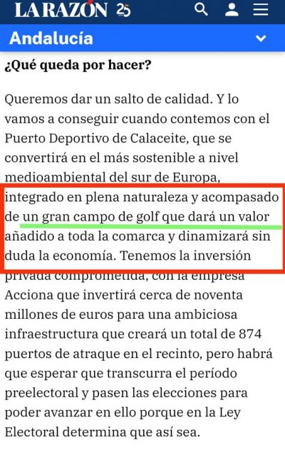 Promesas electorales contra la agricultura